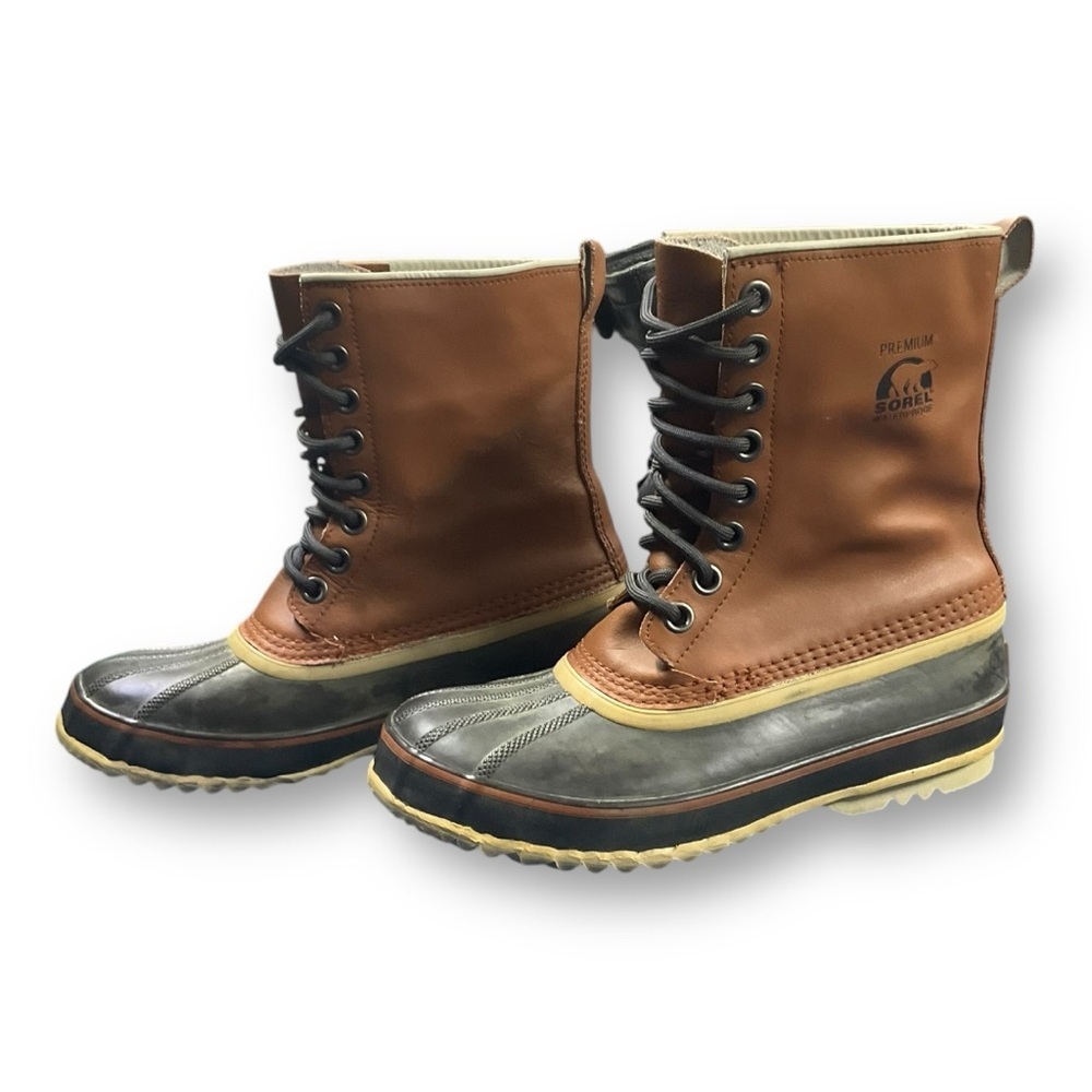 Sorel Brown and Yellow Winter Boots - Picture 4 of 8